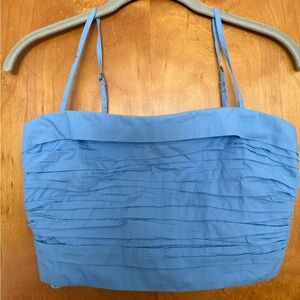 Abercrombie & Fitch Light Blue Smocked Top